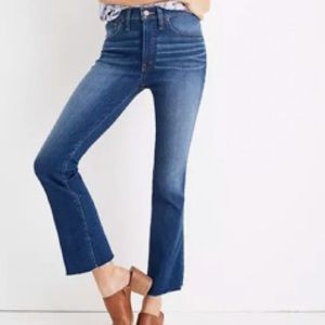 NWT Madewell Cali Demi-Boot Cut in Marco  Wash